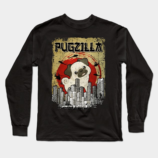 Pug Long Sleeve T-Shirt by SerenityByAlex